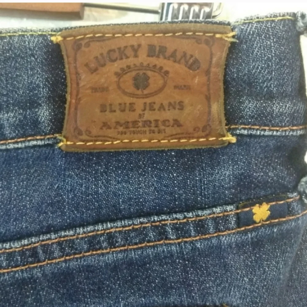 Lucky Sweet'n Straight Medium Dark Wash Blue Jean Boho Bohemian Pants Like New!